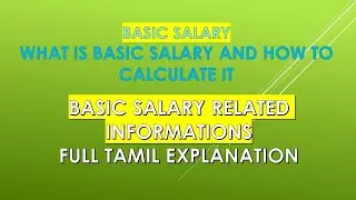 What is Basic Salary&Allowances in Salary in Tamil@taxrelatedall7965 Basic Salary % of CTC Calculation