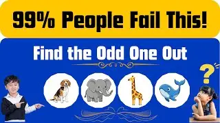 Find the Odd One Out 🔍 | 99% People Fail This!