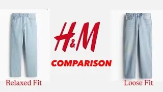 Loose Fit and Relaxed Fit Jeans comparison | loose fit and relaxed fit size comparison video