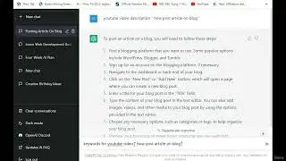 Mastering YouTube Video Descriptions: A Comprehensive Guide Using ChatGPT