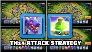 Th14 Attack ! Over Power ! Th14 Dragon Attack 2025 ! New to Drag Bat Army | 3 Star Attacks in War