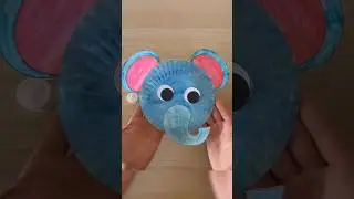 Elephant Craft | Paper Plate Crafts Ideas For Kids | Color, Cut and Glue #paperplatecrafts