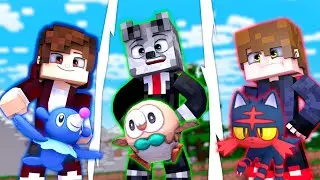 Minecraft : Pok&eacute;mon SUN & MOON - LITTEN vs ROWLET vs POPPLIO! NOVA S&Eacute;RIE? Ep.1
