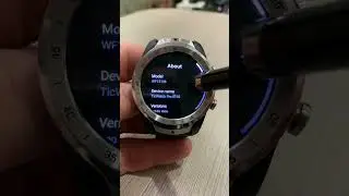 How to view parameters and software version in Mobvoi TicWatch smartwatch