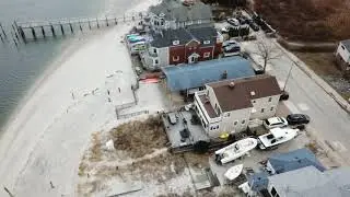 Mavic Pro drone flight over Point Lookout, NY.  12/24/2018