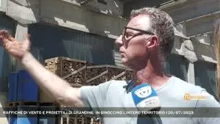 RAFFICHE DI VENTO E PROIETTILI DI GRANDINE: IN GINOCCHIO L'INTERO TERRITORIO | 20/07/2023