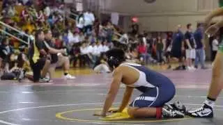 B18 Wrestling - Kaimuki Bulldog vs Moanalua Na Menehune  2-15-14