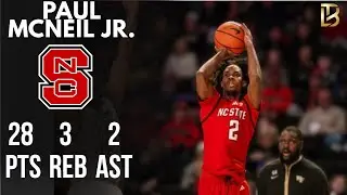 Paul McNeil Jr | 28 pts 2 ast 3 reb vs Wake Forest 1/31/26