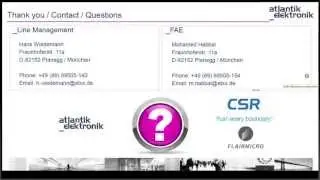 Webinar 04/2014 - Bluetooth Low Energy -- CSR Mesh & Atlantik L&ouml;sungen f&uuml;r Lichtsteuerungen (2/2)