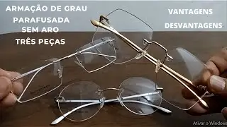 Armação para Óculos de grau Parafusada sem Aro Flutuante Vantagem Desvantagem-vale a pena?