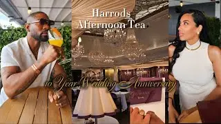 Afternoon Tea The Georgian Harrods | The Grill 5th Floor | 10 Year Wedding Anniversary  TheOliFamily