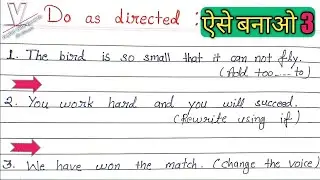 Do as directed || CRAZY Trick to Ace Your English Exam! PART 3🤔😎