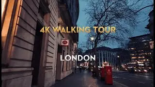 4K UHD London Morning Walk 6 AM | Waterloo to Westminster & Trafalgar Square 🇬🇧