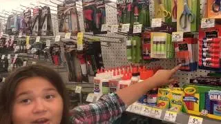 SHOPPING FOR SLIME, GLUE AND SQUISHIES | WE FOUND A FIDGET SPINNER AT THE PARK!
