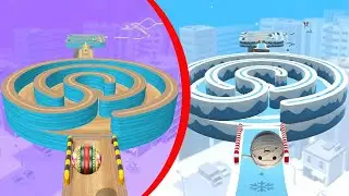SAME LEVEL IN Sky Ball Run ⛄ - Going Balls 🎱 - NEW UPDATE ( Android &IOS Gameplay's )