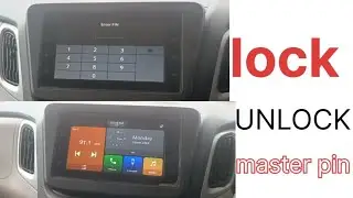 infotainment system lock , unlock with master pin .#baleno #alto #wagnar #car #master #pin