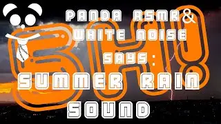 WHITE NOISE | Summer Rain Sound | 5 Hours Long | Blue Yeti