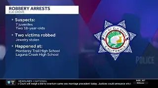 9 arrested after jewelry robberies at 2 Elk Grove high schools