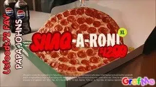 PAPA JOHNS Shaq-a-roni Pizza - Usfoods72 USA.