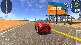 Real Mini Cooper Car Desert Driving | Car Gameplay | Android Gameplay | Simulator Gameplay 