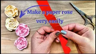 TUTORIAL  how to make an easy but versatile paper rose using just cardboard and glue.