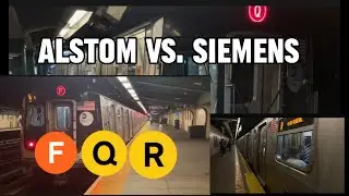 Siemens Vs. Alstom R160A/R160B (OCTOBER 2023) (F) (Q) (R) Trains.