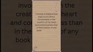 I choose to believe God had a more direct involvement