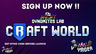CraftWorld Review - Earn DYNO COINS PRE LAUNCH - Join My Crew - [ Web3 Gaming ]