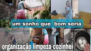 Um sonho que  bom seria  organizei limpeza cozinhei  Rotina aqui na minha casa 🏠 