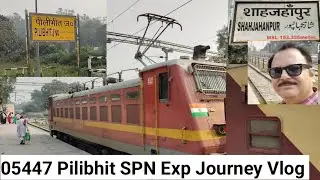 05447 Pilibhit Shahjahanpur Exp Journey Vlog||पीलीभीत शाहजहांपुर रूट की एकमात्र एक्सप्रेस ट्रेन||