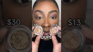 This glitter eye topper has a DUPE that&rsquo;s only $13😳 #dupes #makeupdupes #glittereyeshadow