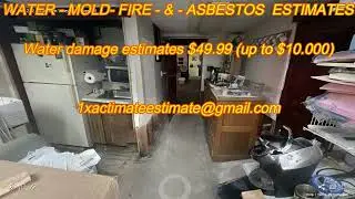 Xactimate Water  remediation and rebuilt estimate