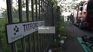 24.4.22 West Midlands Fire Service tackle a factory fire, Titford Road