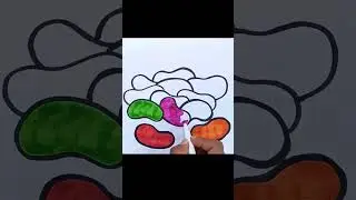 How to Draw Jelly Beans 😍🌈Easy Drawing and Coloring for Kids & Toddlers