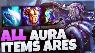 Building ALL AURA ITEMS I CAN ON ARES! - Grandmasters Ranked Joust - Smite
