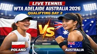 LIVE TENNIS WTA Adelaide Australia 2026 Qualifying Day 2 🎾Live Scores & Updates