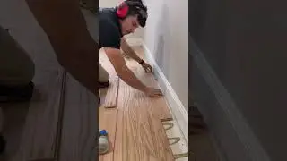 Perfecting the Finish: Installing Final Rows of Hardwood Flooring