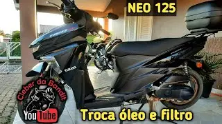 YAMAHA NEO 125 - TROCA DO &Oacute;LEO E FILTRO AR. #motorcycle #moto #yamaha