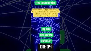 Basketball Knowledge Challenge - (Free-Throw Ice King) Riddle 30  #quizzes #quiz