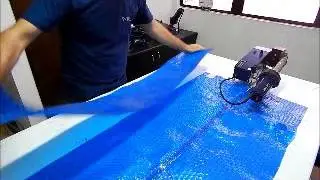 Soldando Capa térmica (piscinas)