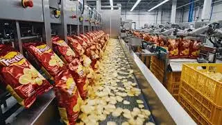 Inside A High-Tech Chips Factory | Potato Chips Making Process (Real Footage)