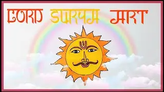#Lord surya art | How to draw sun | Easy Sun Drawing for Kids | Sun art |  Radhasapthami Drawing