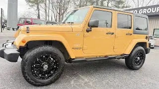 One Owner 2013 Dune Jeep Wrangler Unlimited SAHARA with Leather Heated Seats 