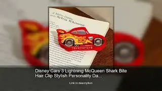 Disney Cars 3 Lightning McQueen Shark Bite Hair Clip Stylish Personality Daily Practical Hair A