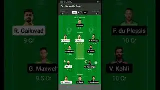 CSK vs RCB dream 11 team ||BLR vs CSK prediction
