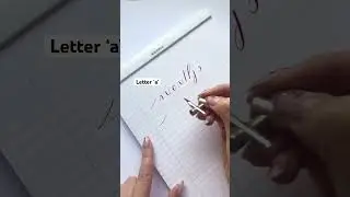Learn calligraphy in under a minute. #calligraphyforbeginners #calligraphymasters