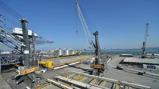 MAC PORT LIEBHERR operano al porto di Bourgas (Bulgaria) per la messa in opera del Turkish Stream