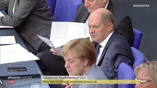 Haushalt 2020: : Allgemeine Finanzdebatte zu Schulden und Steuern am 10.09.19