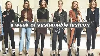 7 DAYS OF SUSTAINABLE OUTFITS // what I wear in a week + eco brand recommendations