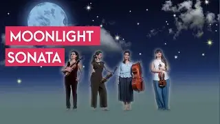 String Quartet Music - Beethoven Moonlight Sonata Op.27, No 2 for strings - slow, pensive music